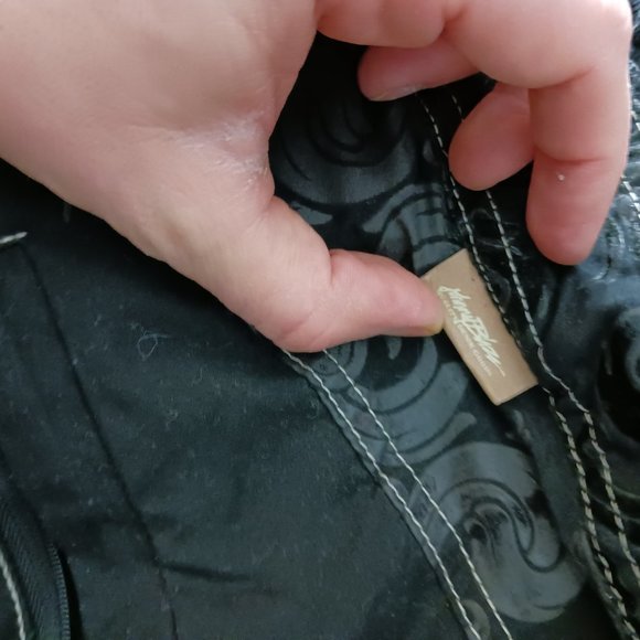 Johnny blaze denim short summer pool Men boy balck retro vintage brand new - Picture 5 of 5